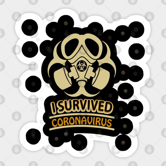 I Survived Corona Virus Sticker by Unestore